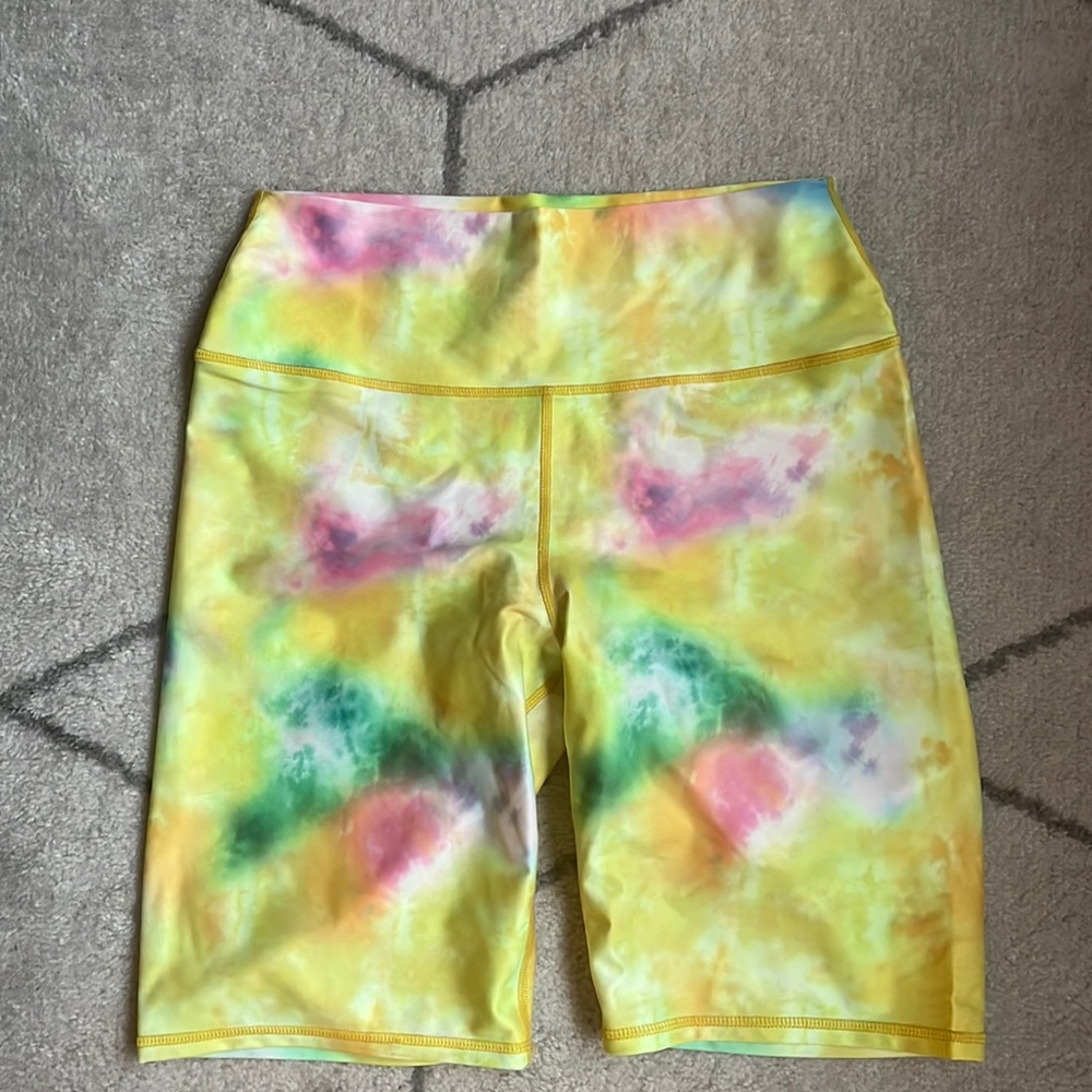 NWOT tags. Alice and Olivia tie dye biker shorts